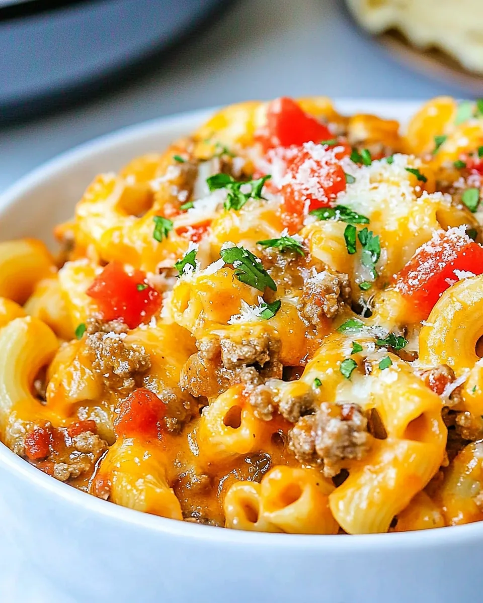 Cheesy Instant Pot Taco Pasta
