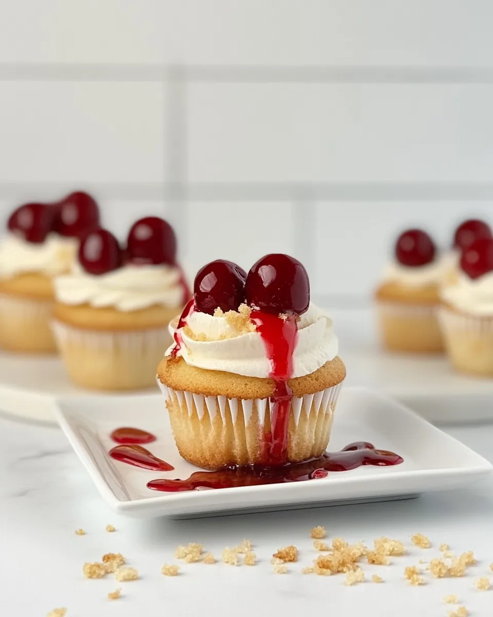 Cherry Cheesecake Cupcakes