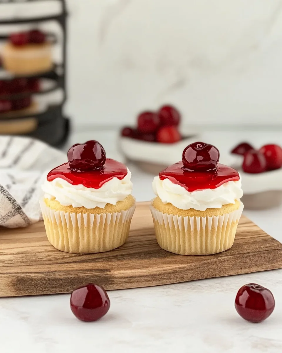 Cherry Cheesecake Cupcakes