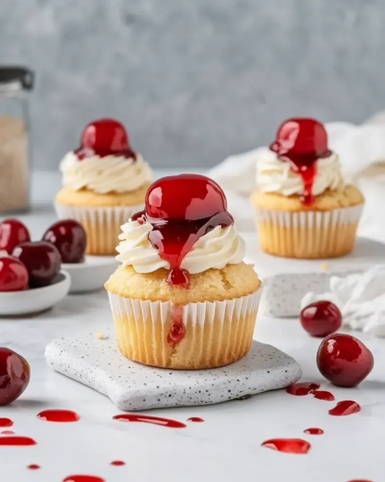 Cherry Cheesecake Cupcakes