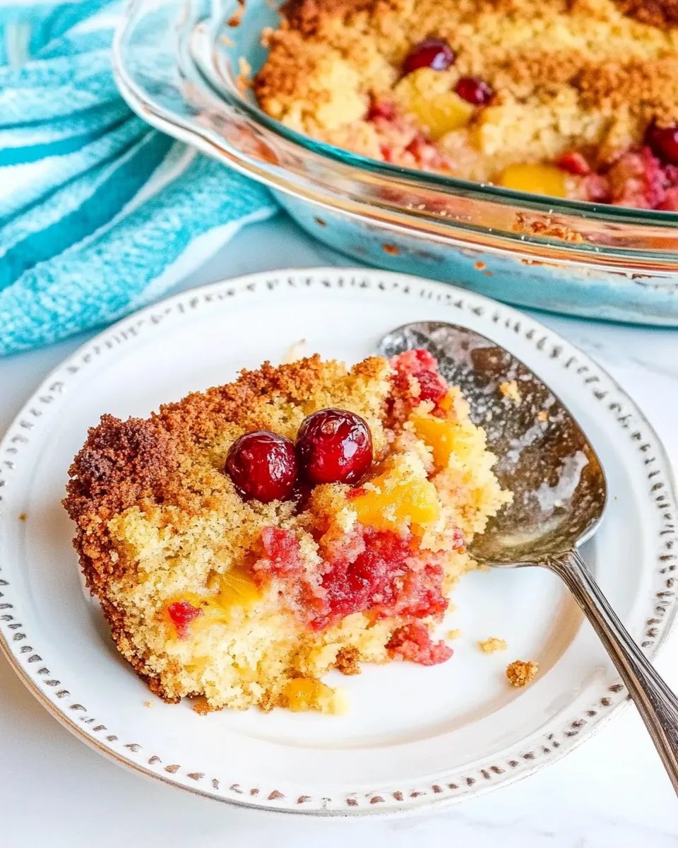 Cherry Pineapple Dump Cake