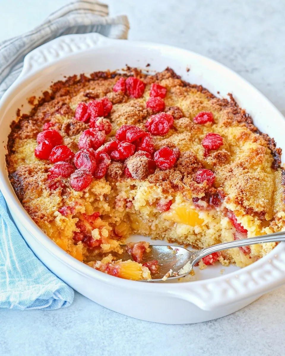Cherry Pineapple Dump Cake