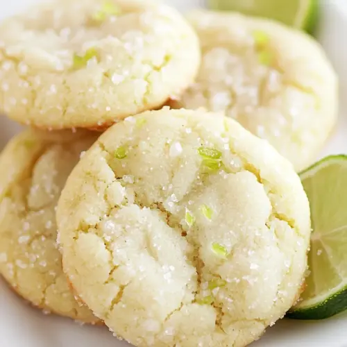 Chewy Coconut Lime Sugar Cookies