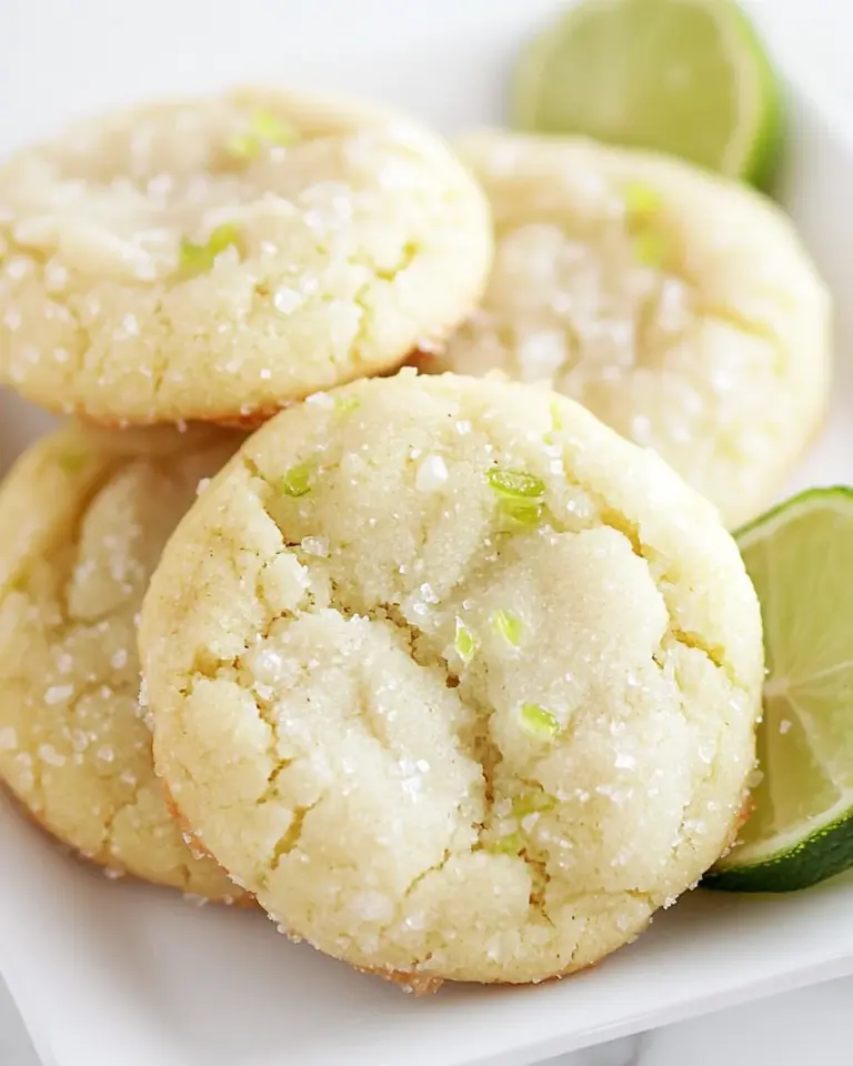 Chewy Coconut Lime Sugar Cookies