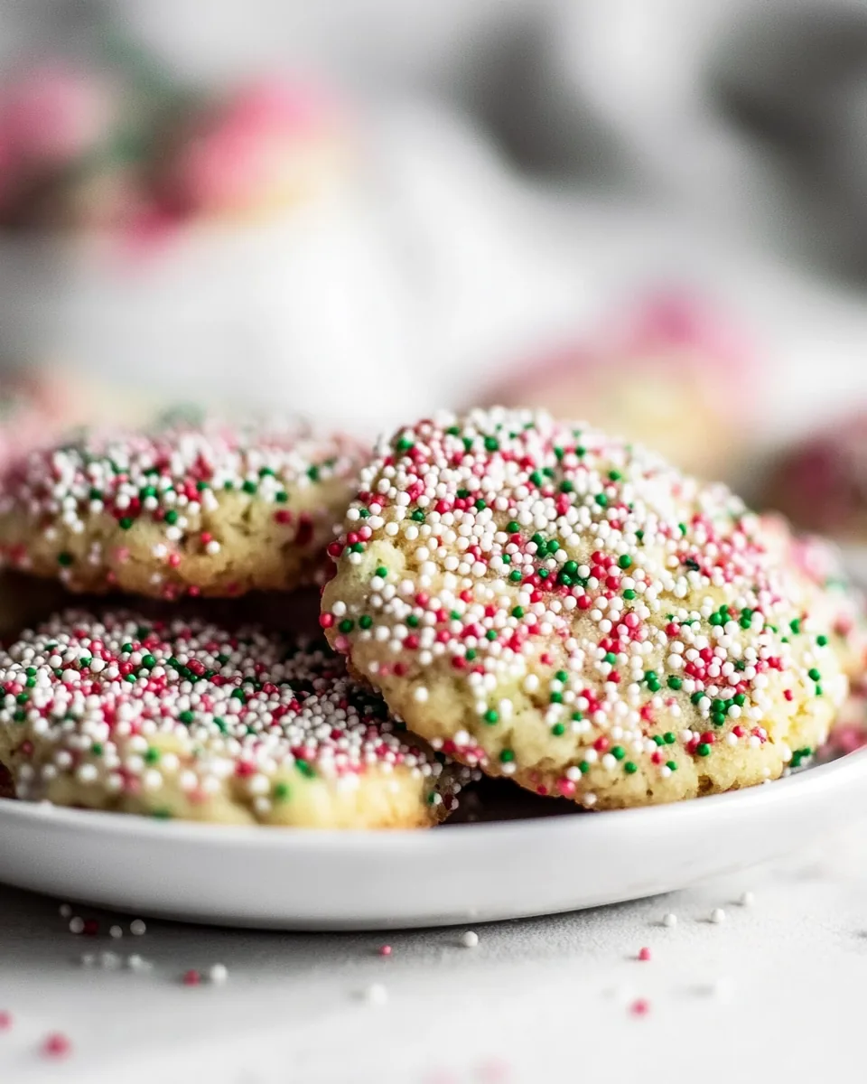 Chewy Sprinkle Cookies