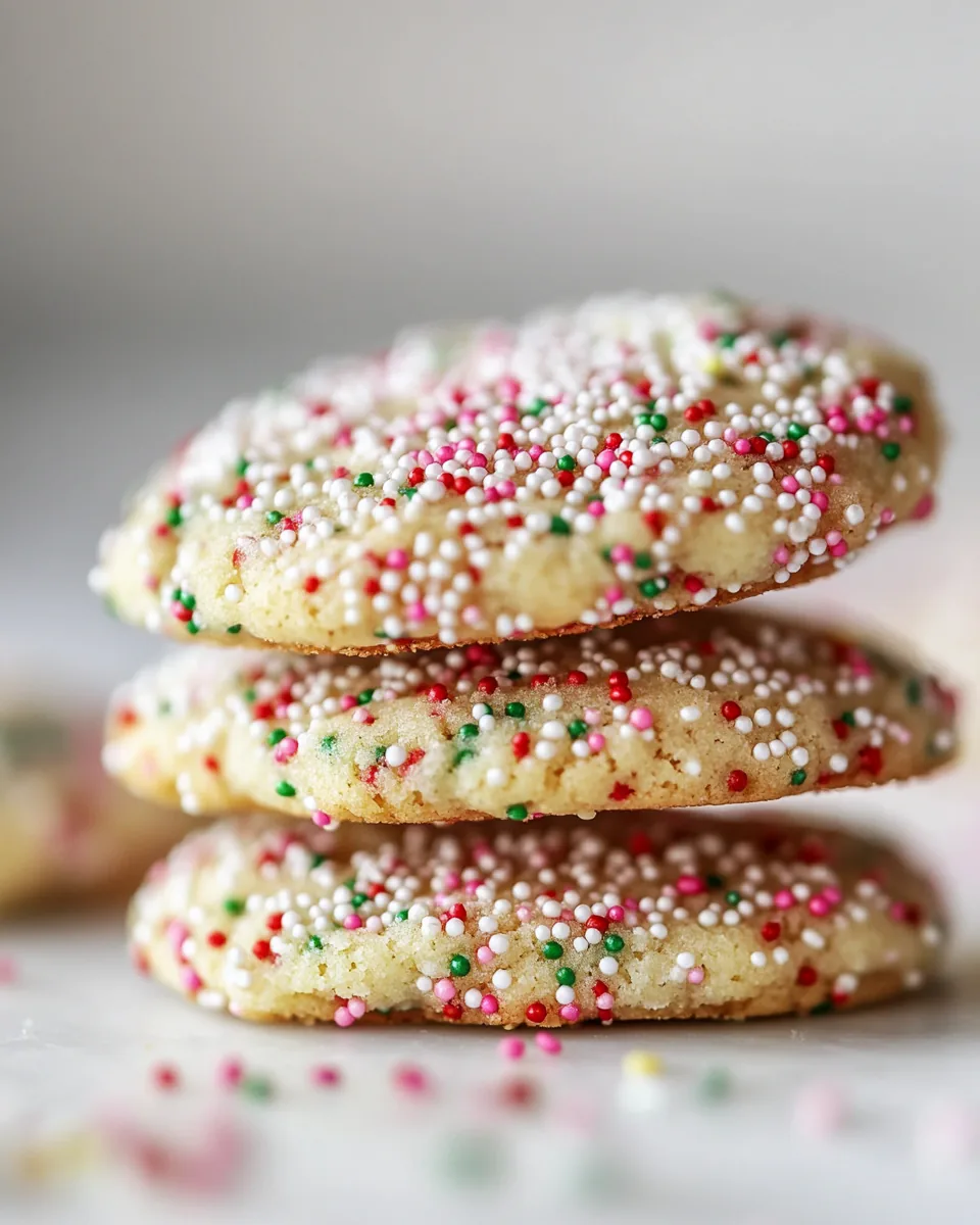 Chewy Sprinkle Cookies