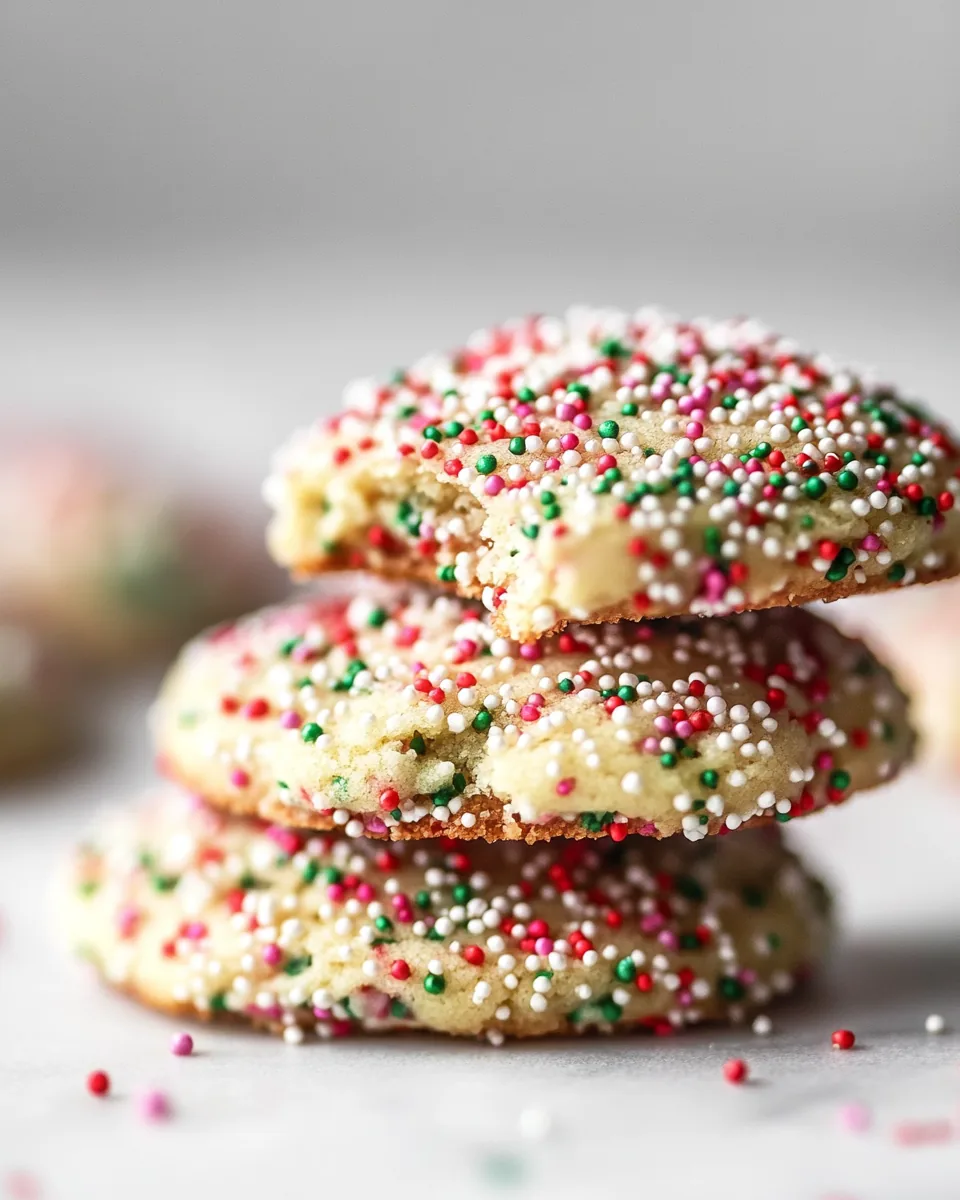 Chewy Sprinkle Cookies