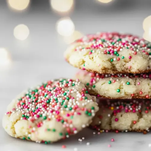 Chewy Sprinkle Cookies