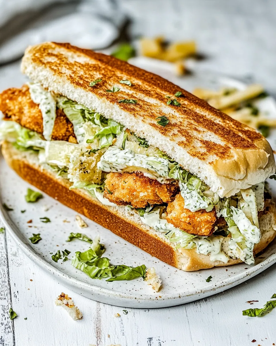 Chicken Caesar Sandwiches