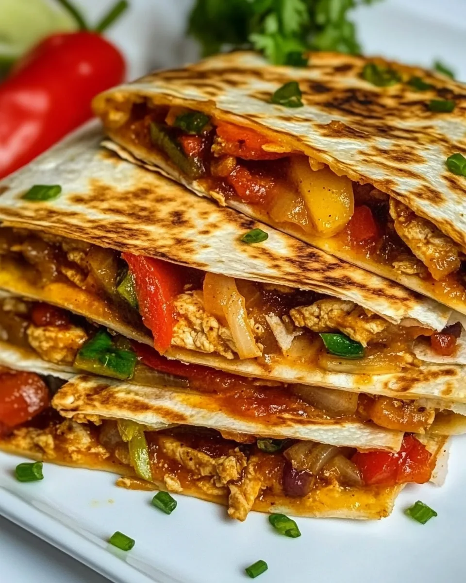 Chicken Fajita Quesadillas