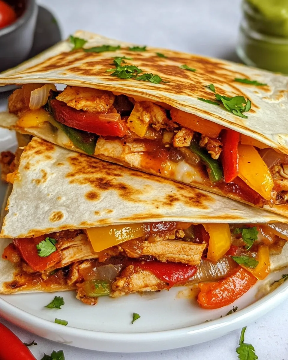 Chicken Fajita Quesadillas