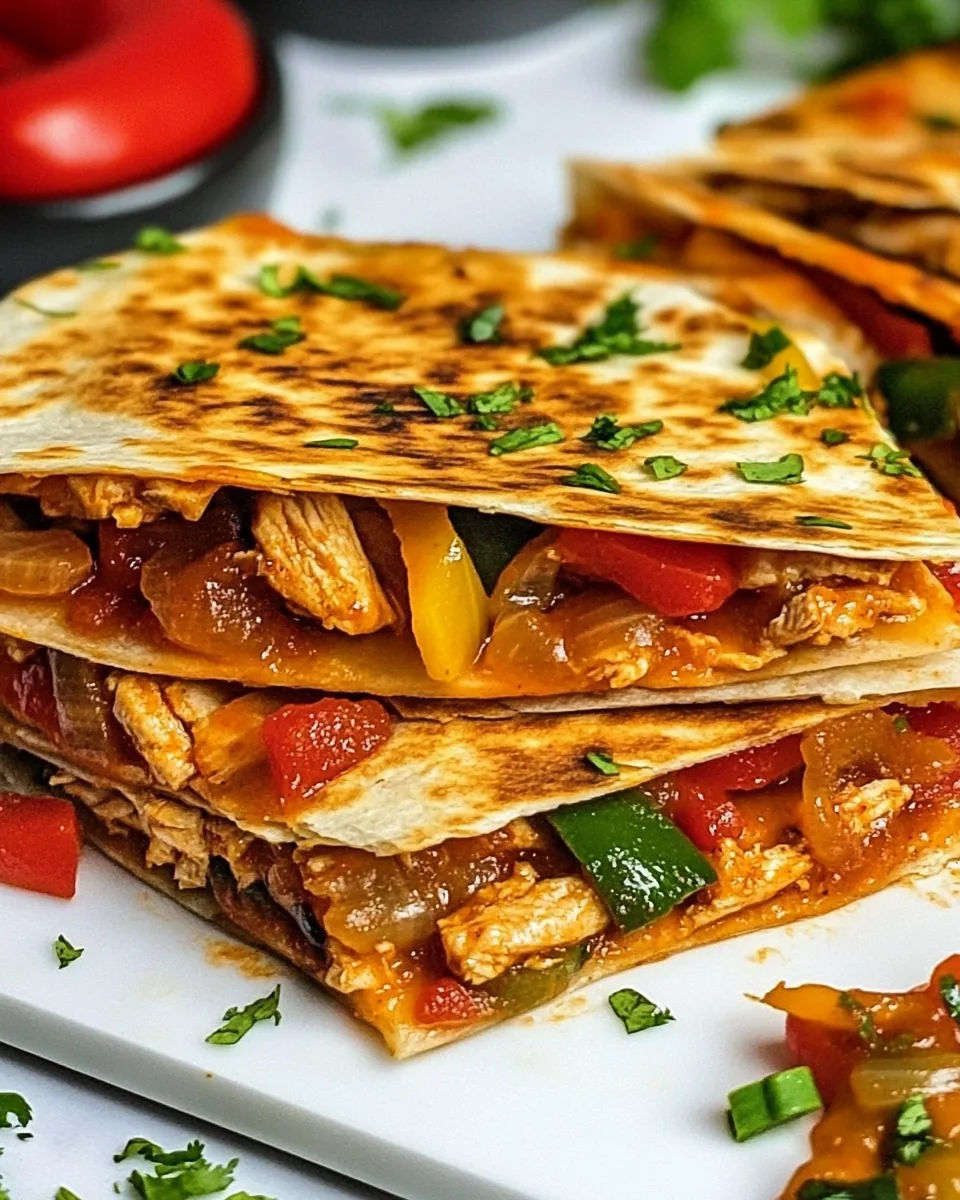 Chicken Fajita Quesadillas