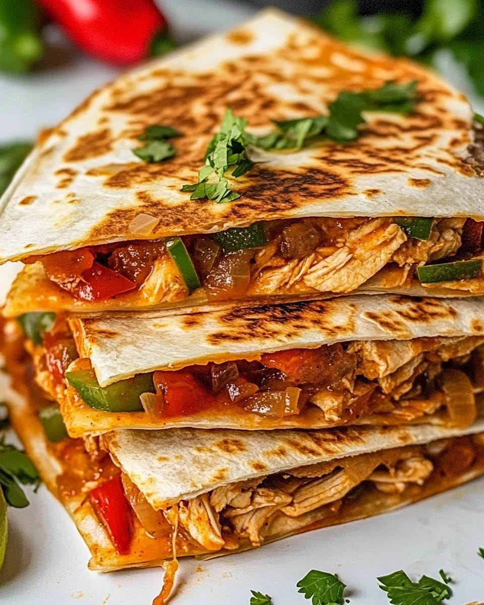 Chicken Fajita Quesadillas