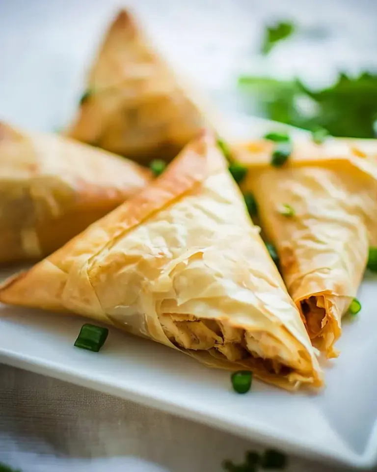 Chicken Phyllo Triangles
