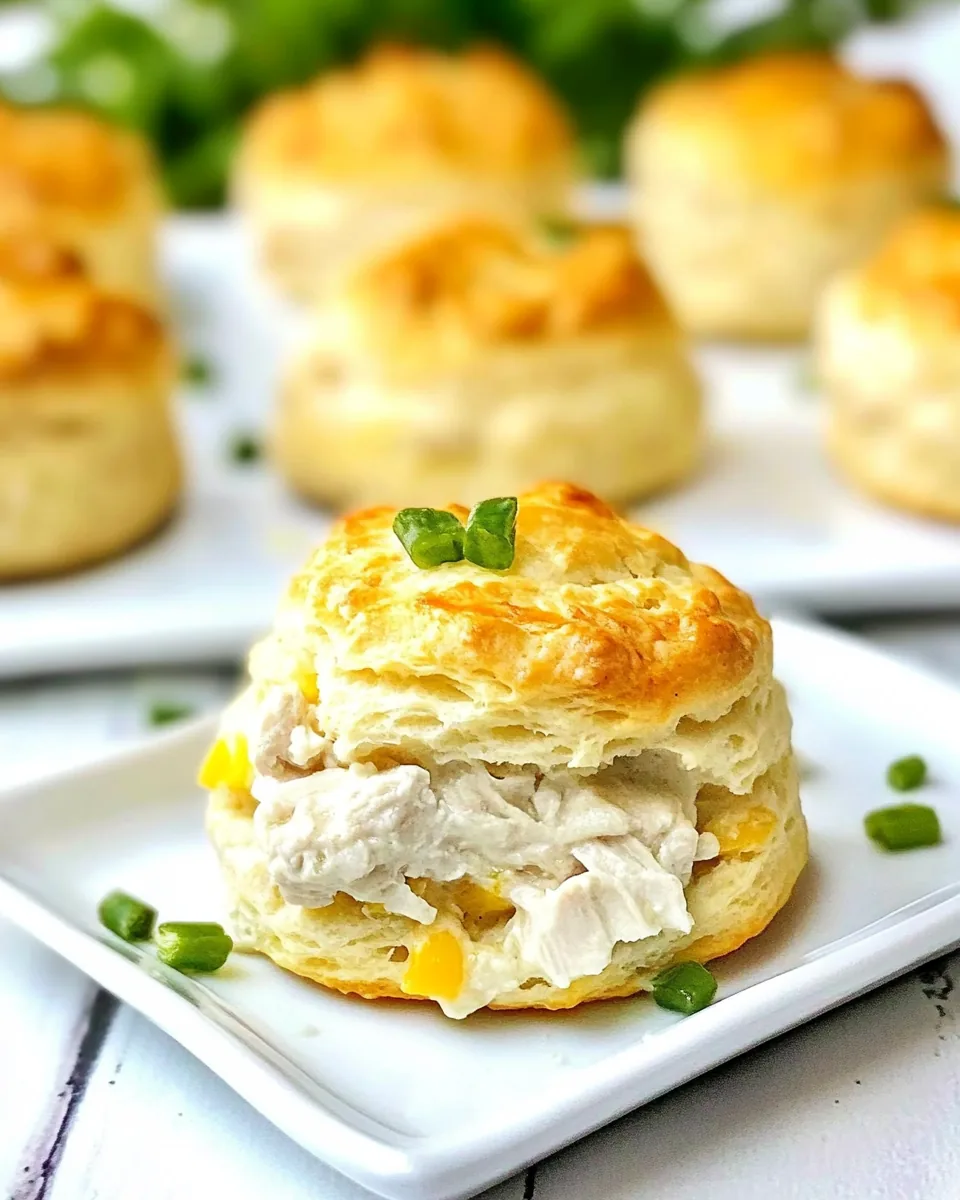 Chicken Salad Biscuits