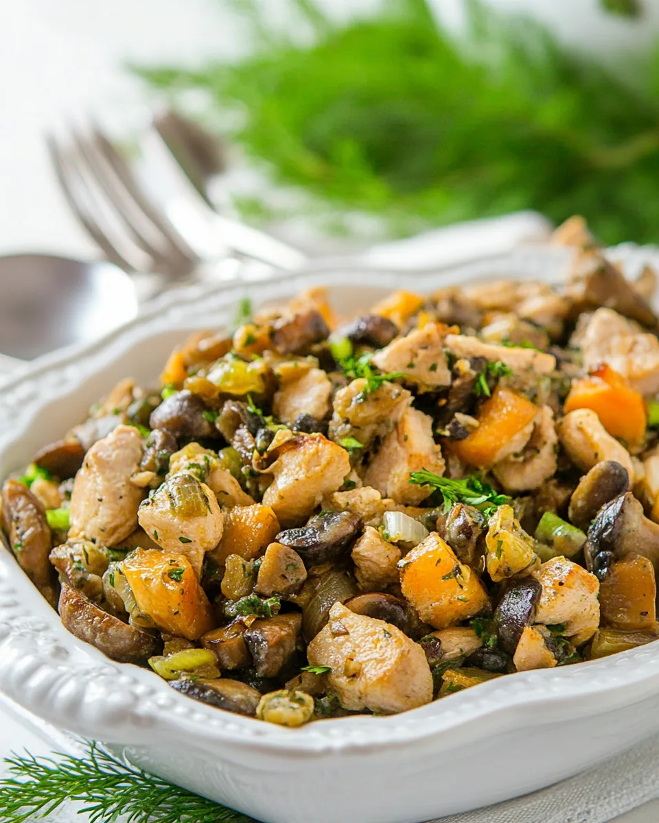 Chicken and Mushroom Wedding Salad