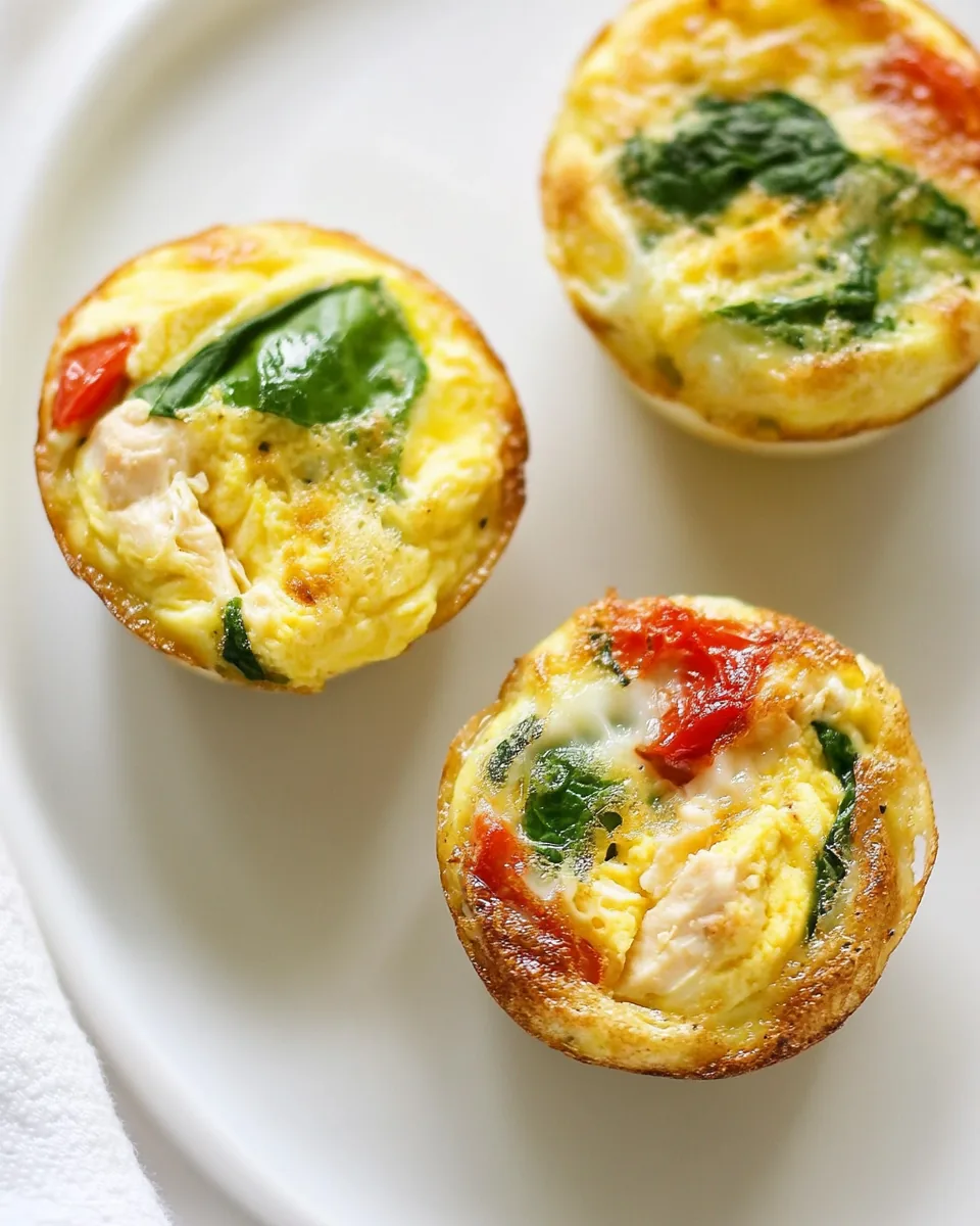 Chicken and Spinach Egg Cups