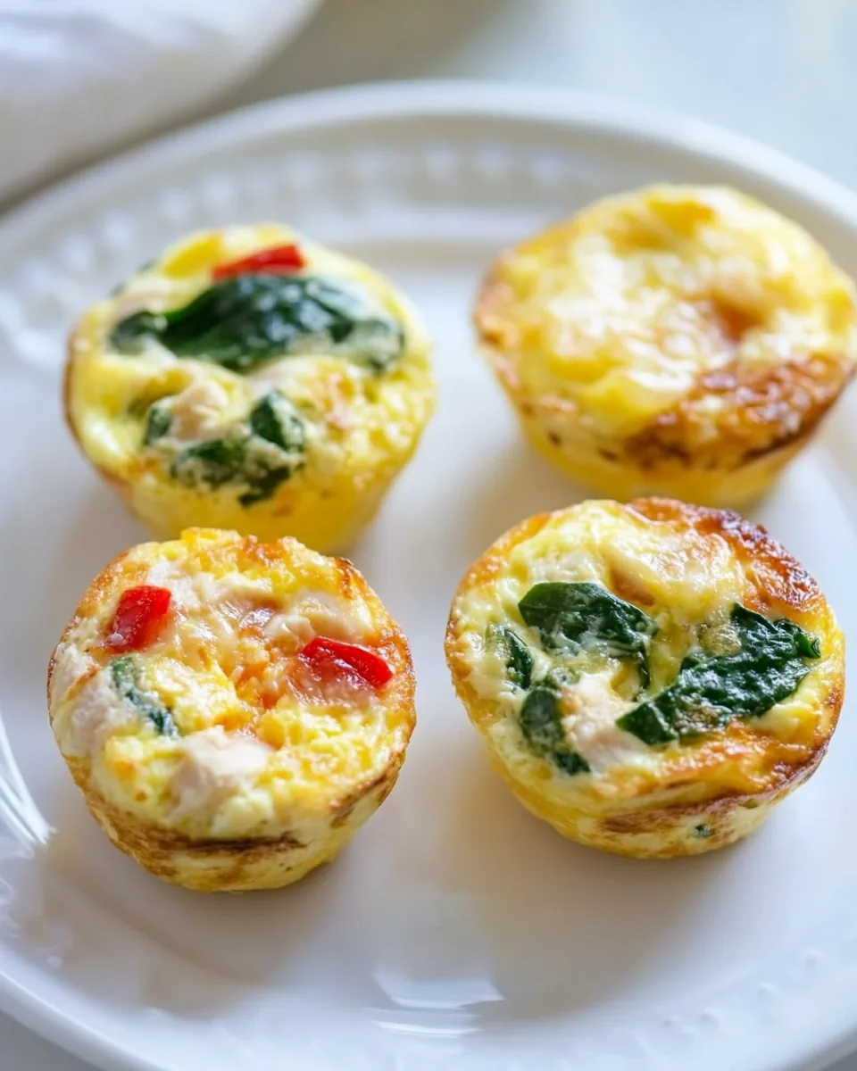 Chicken and Spinach Egg Cups