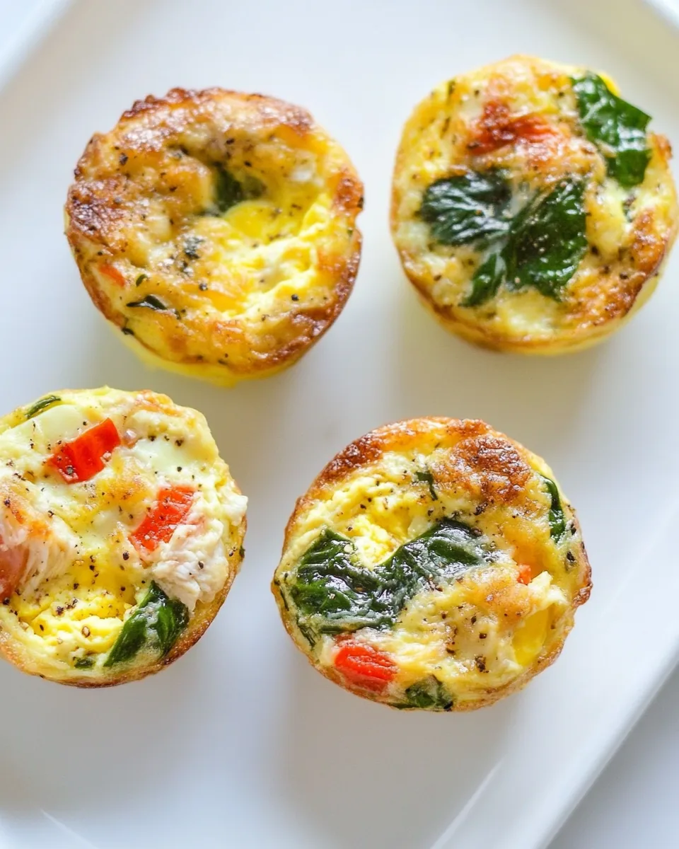 Chicken and Spinach Egg Cups