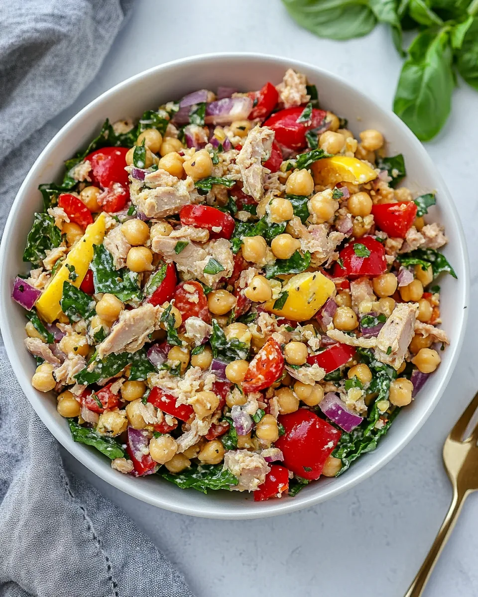 Chickpea Tuna Salad