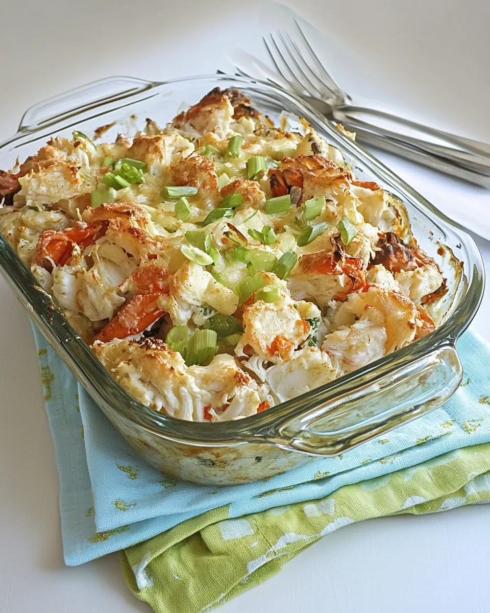 Chinese Baked Crab Delight Seafood Casserole