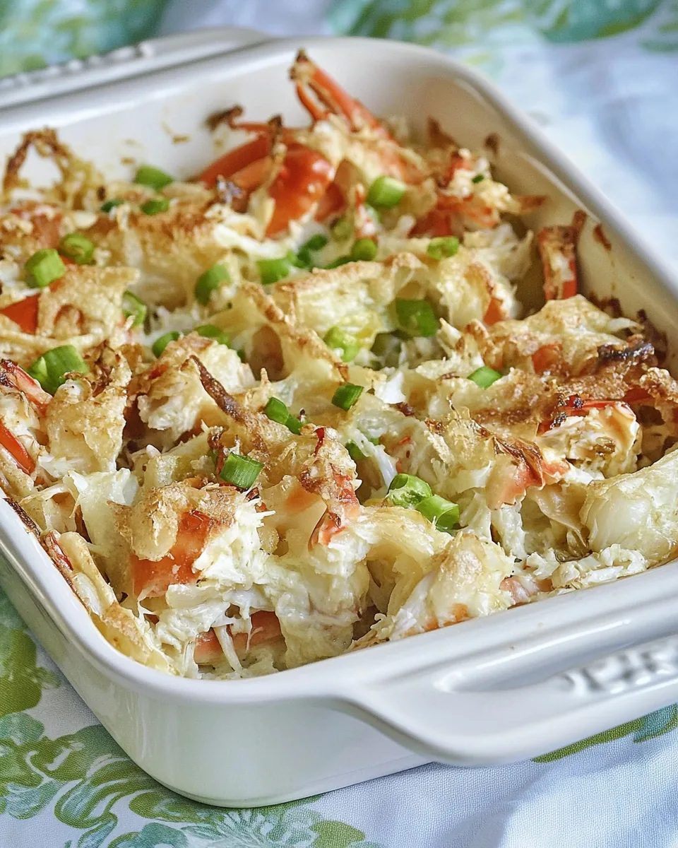 Chinese Baked Crab Delight Seafood Casserole