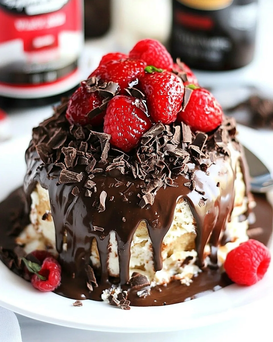 Chocolate Baileys Poke Cake