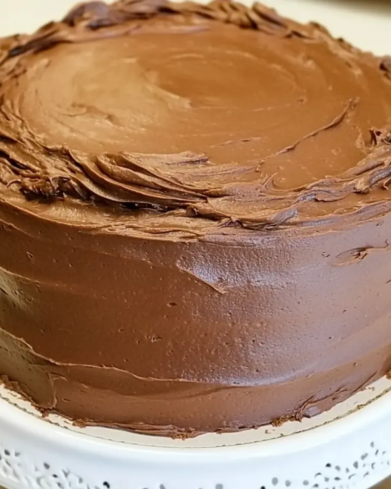 Chocolate Cake with Whipped Mocha Ganache Frosting