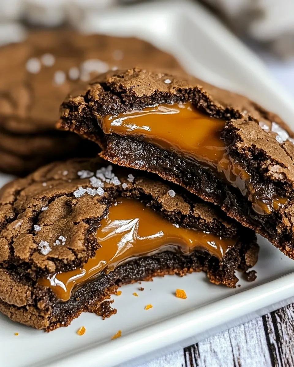 Chocolate Caramel Cookies