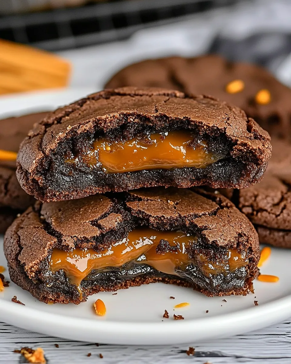 Chocolate Caramel Cookies