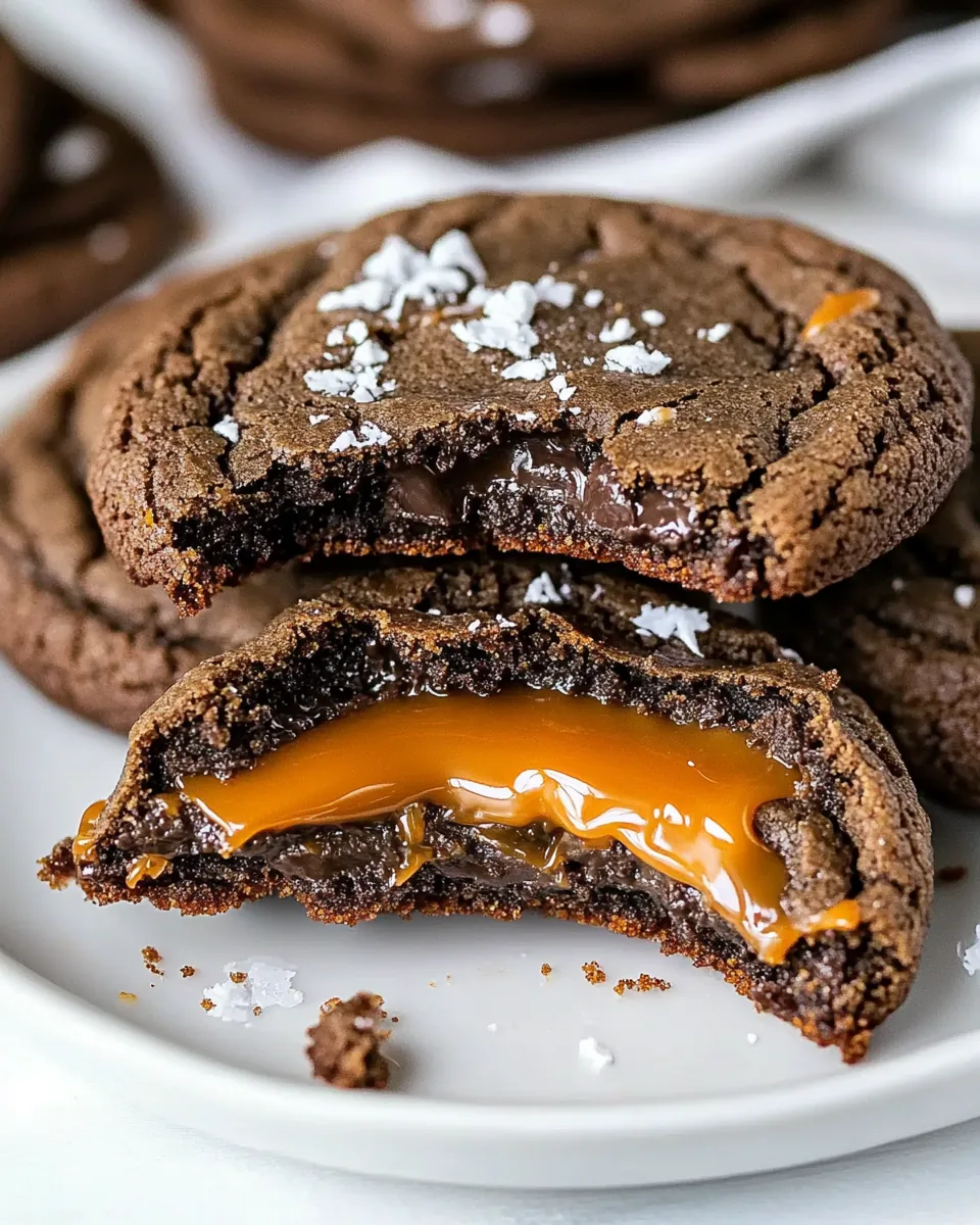 Chocolate Caramel Cookies