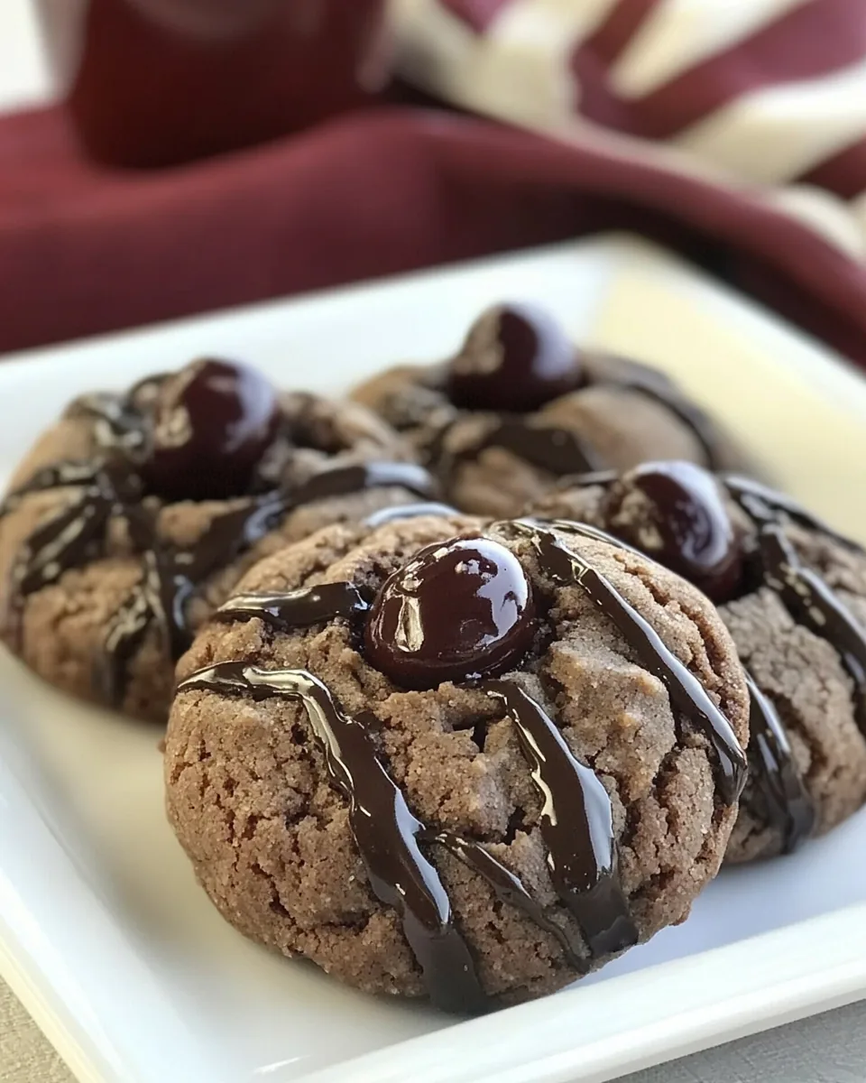 Chocolate Cherry Cookies