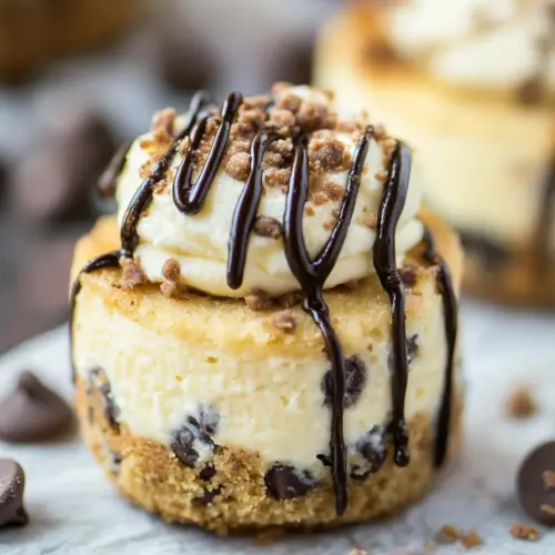Chocolate Chip Cookie Cheesecakes