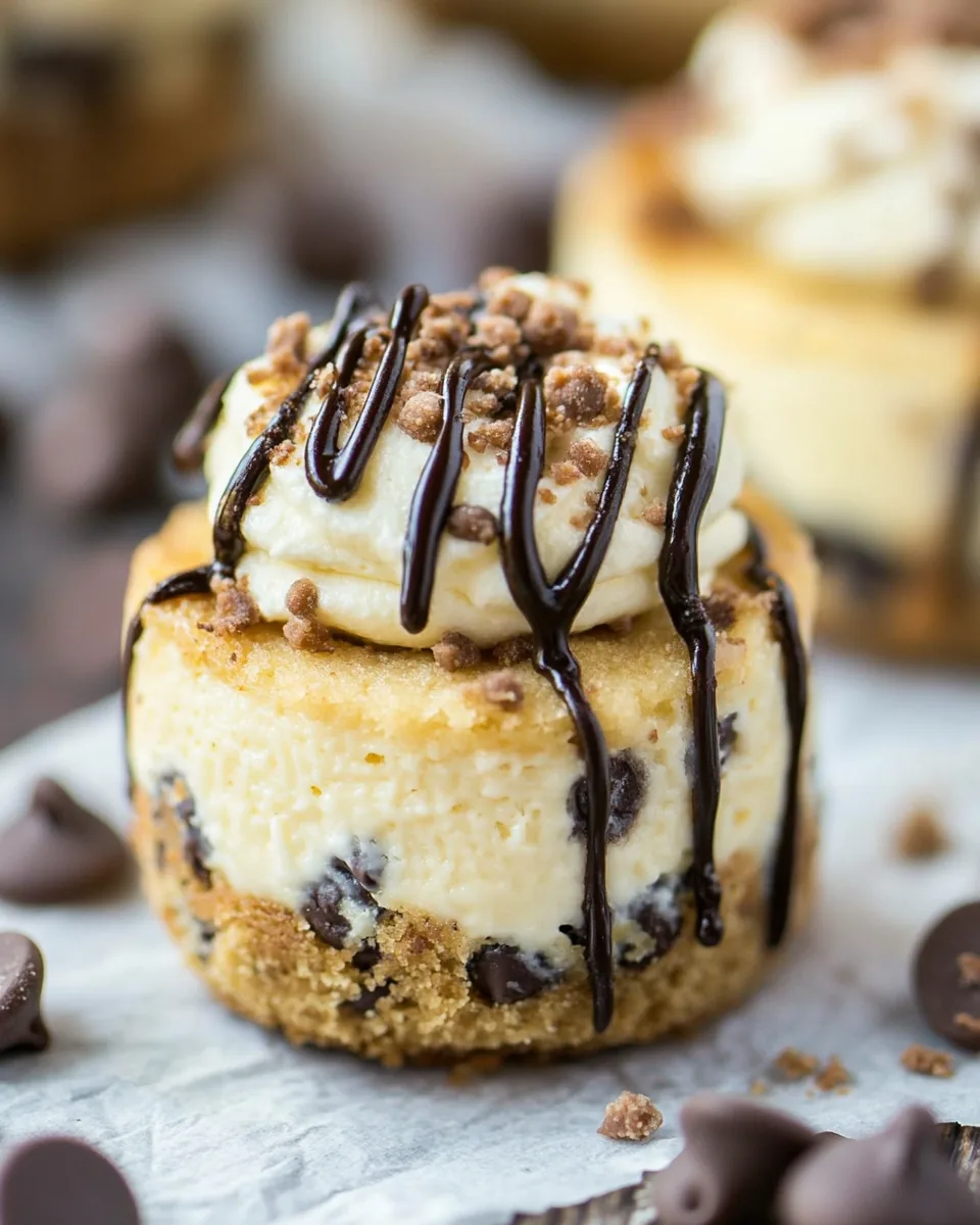 Chocolate Chip Cookie Cheesecakes