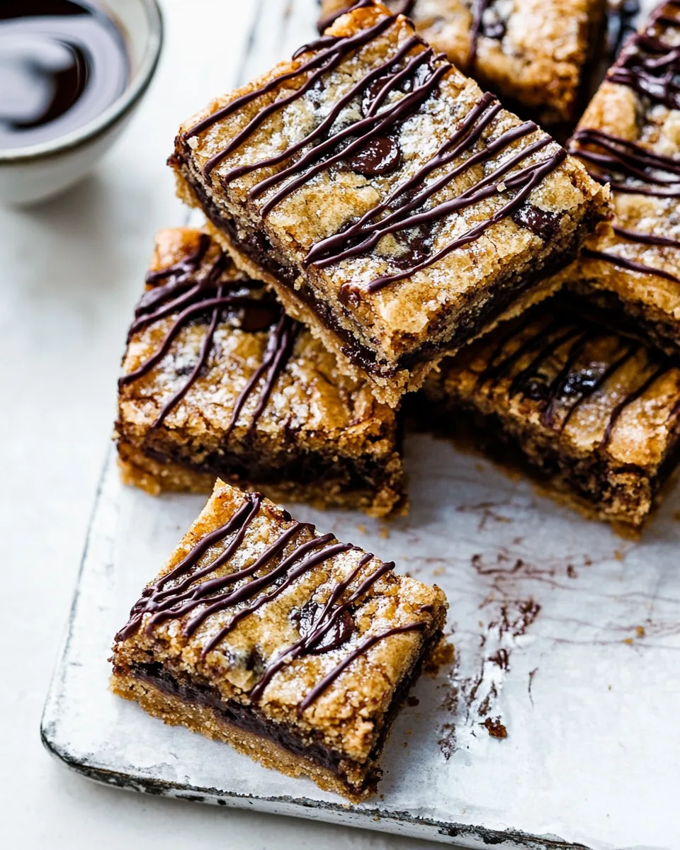 Chocolate Chip Oatmeal Toffee Cookie Bars