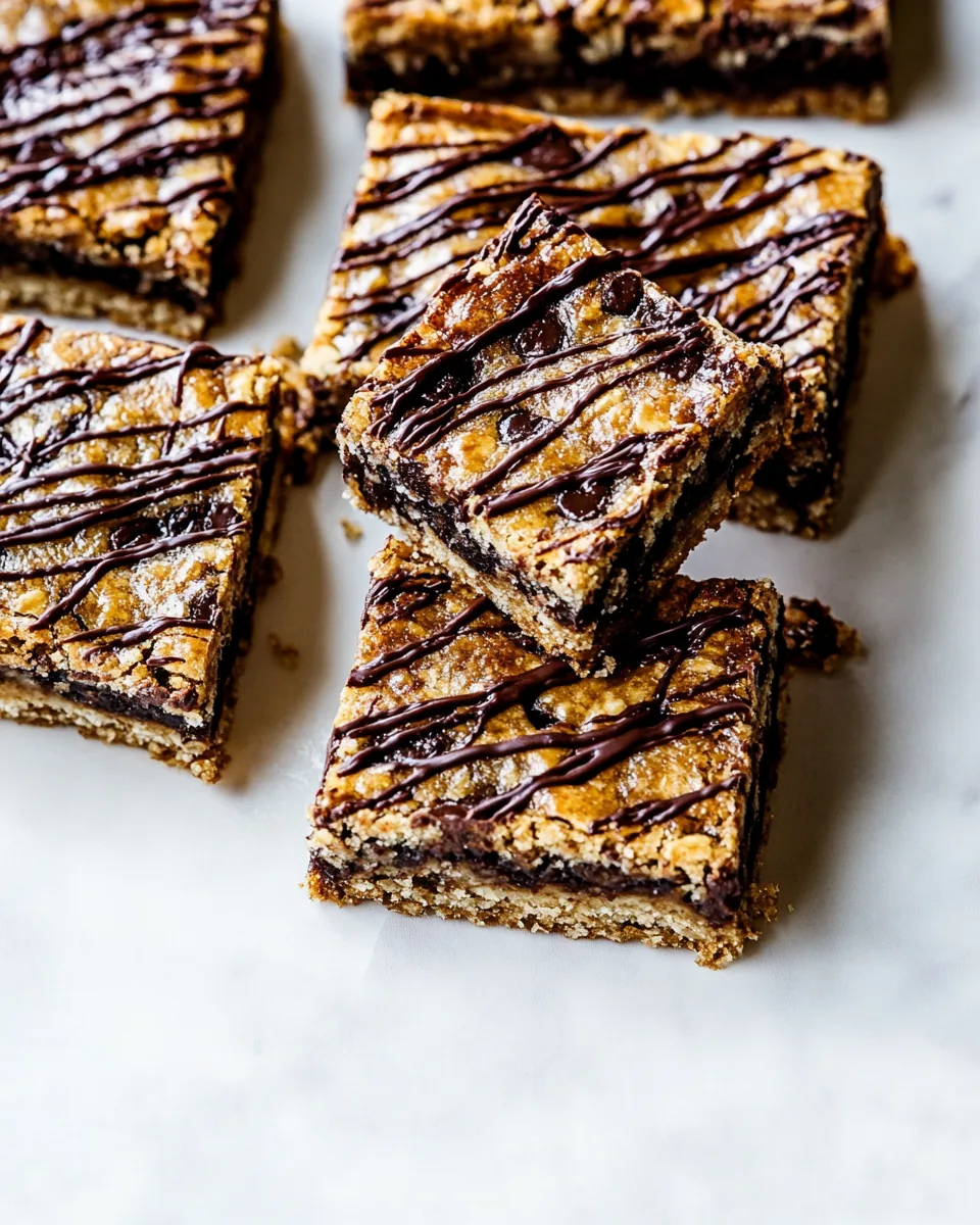 Chocolate Chip Oatmeal Toffee Cookie Bars