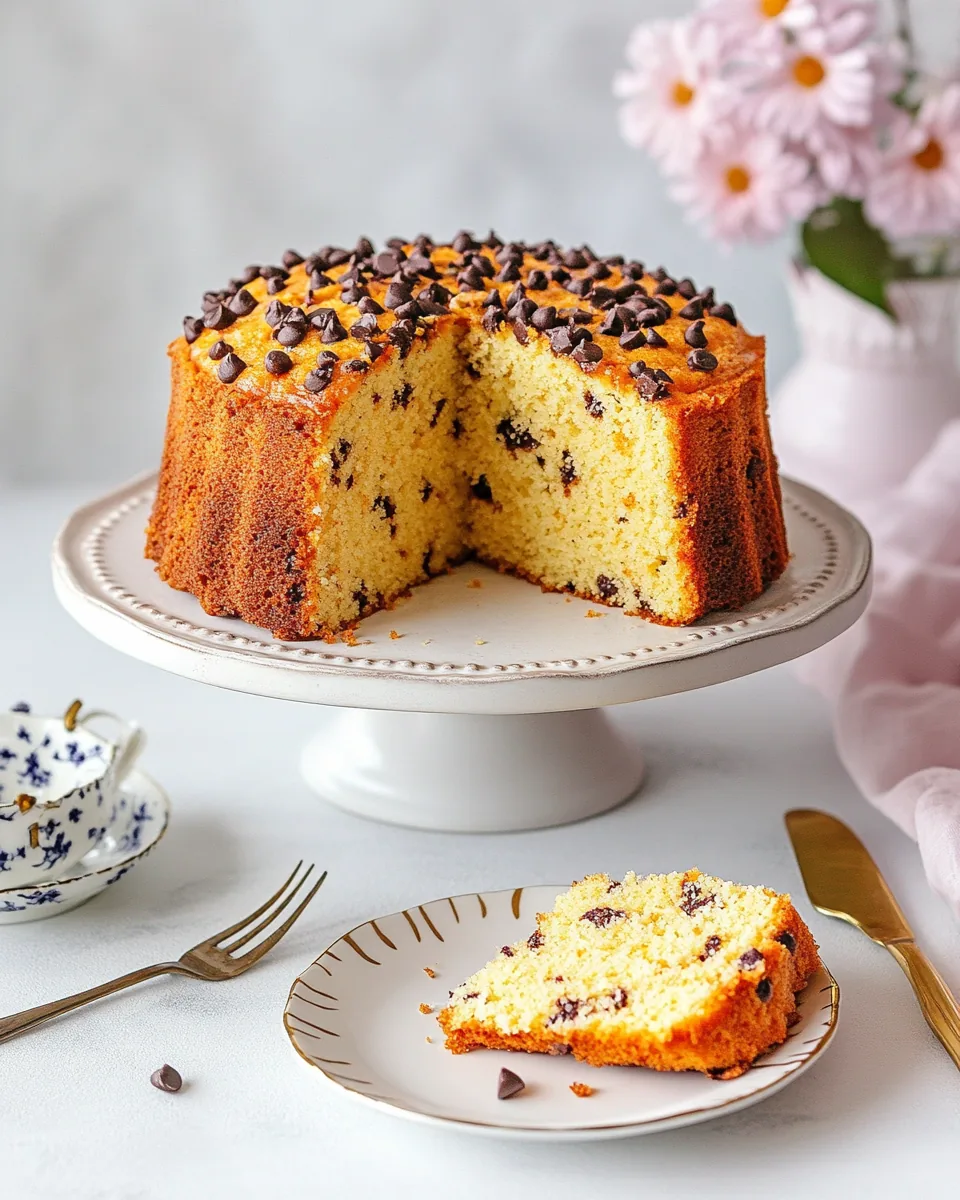 Chocolate Chip Orange Ricotta Pound Cake