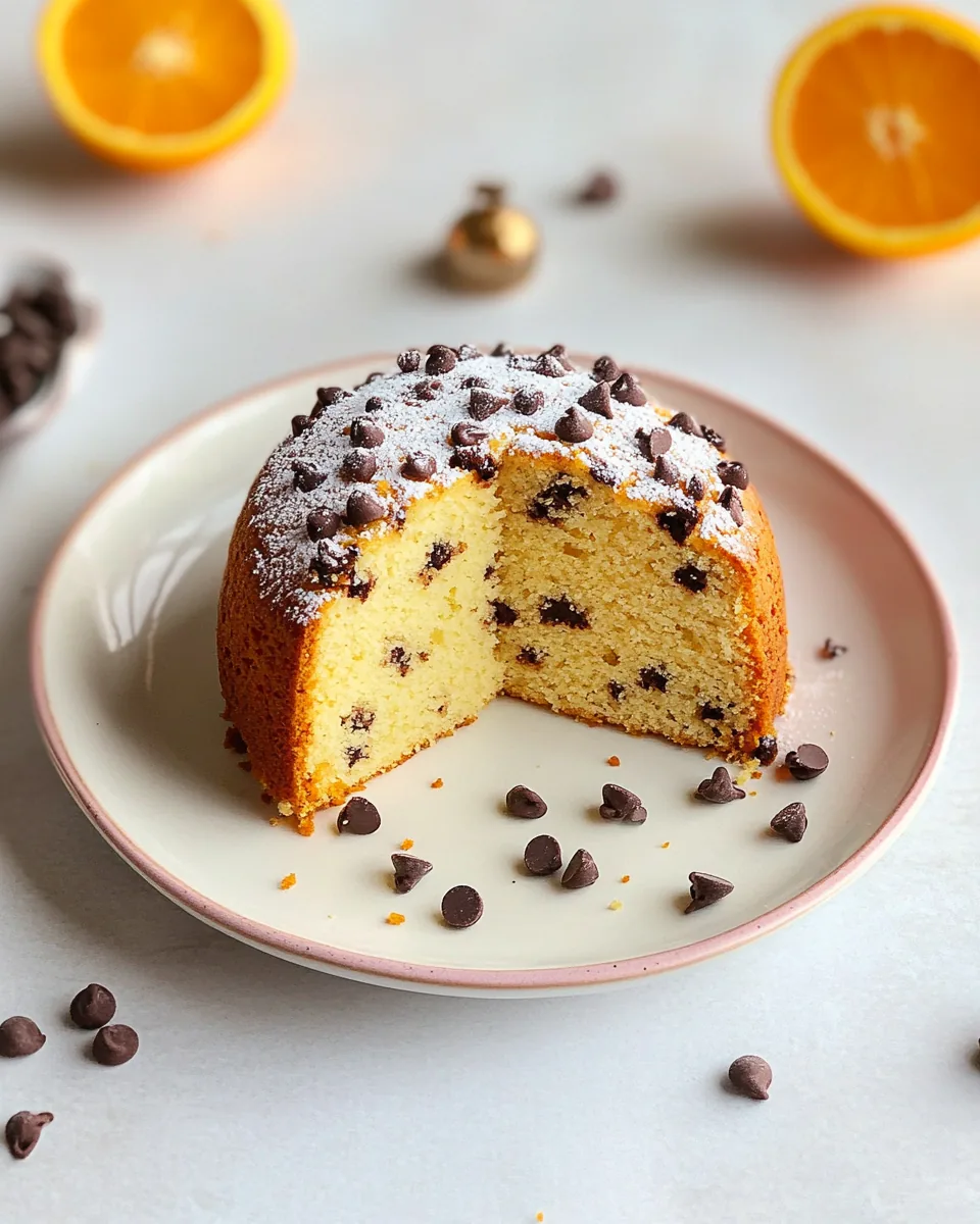 Chocolate Chip Orange Ricotta Pound Cake