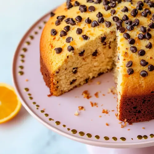 Chocolate Chip Orange Ricotta Pound Cake