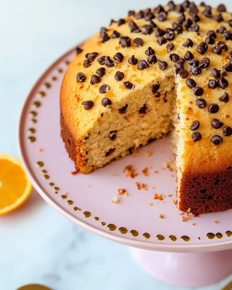 Chocolate Chip Orange Ricotta Pound Cake