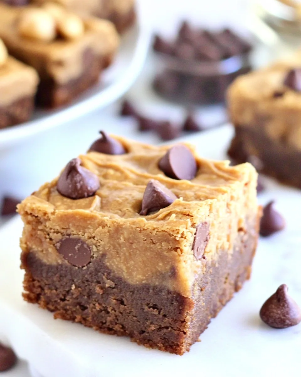 Chocolate Chip Peanut Butter Blondies