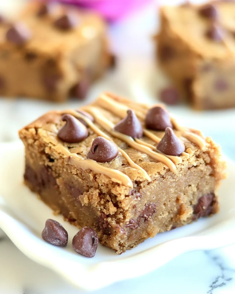 Chocolate Chip Peanut Butter Blondies