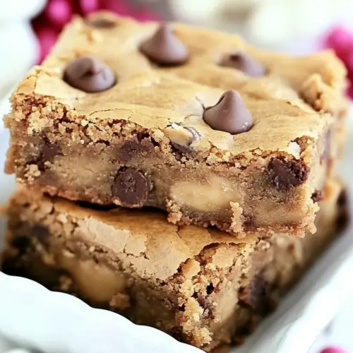 Chocolate Chip Peanut Butter Blondies