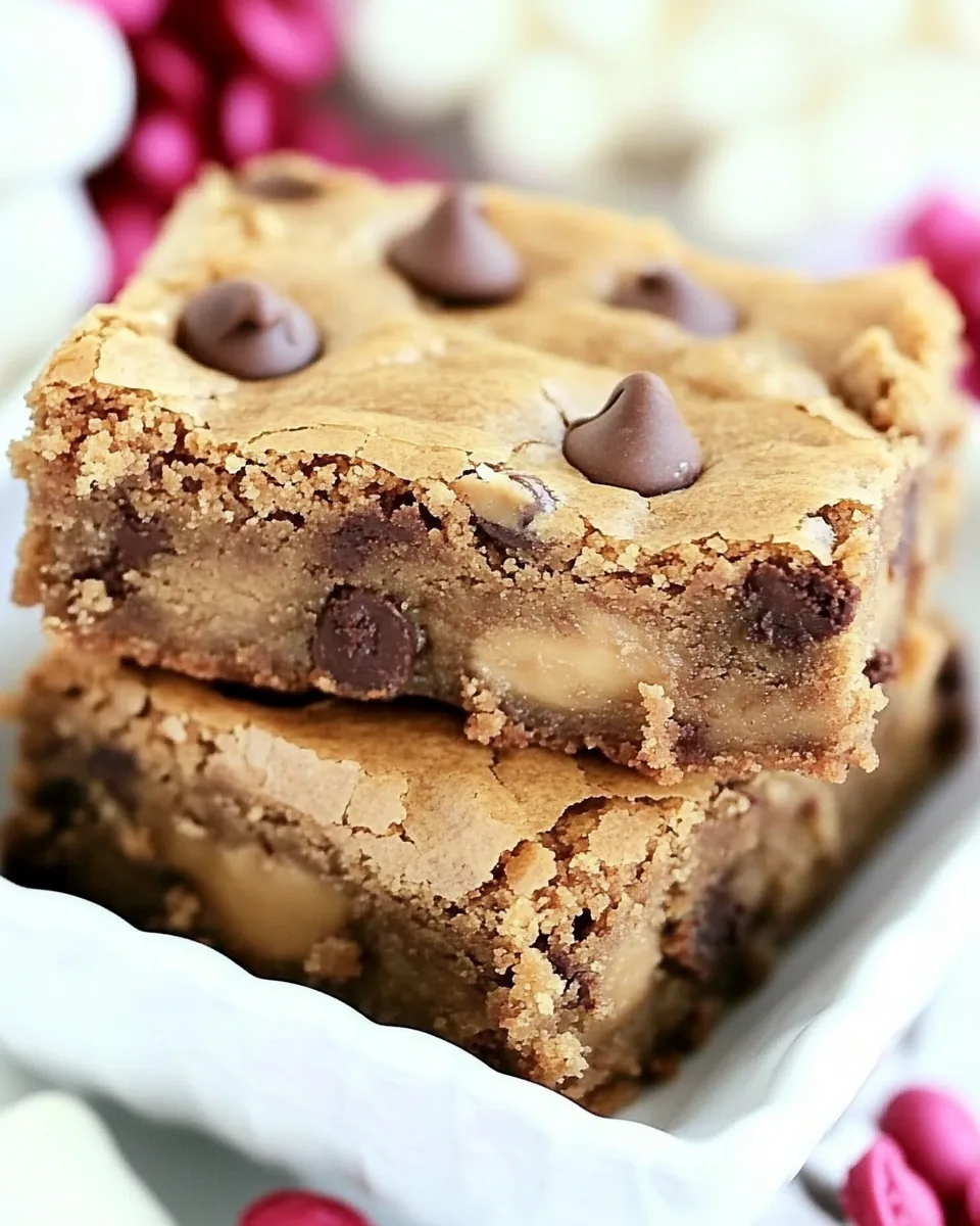Chocolate Chip Peanut Butter Blondies