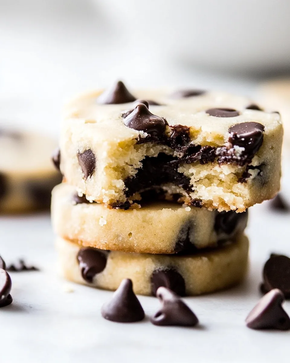 Chocolate Chip Shortbread Cookies