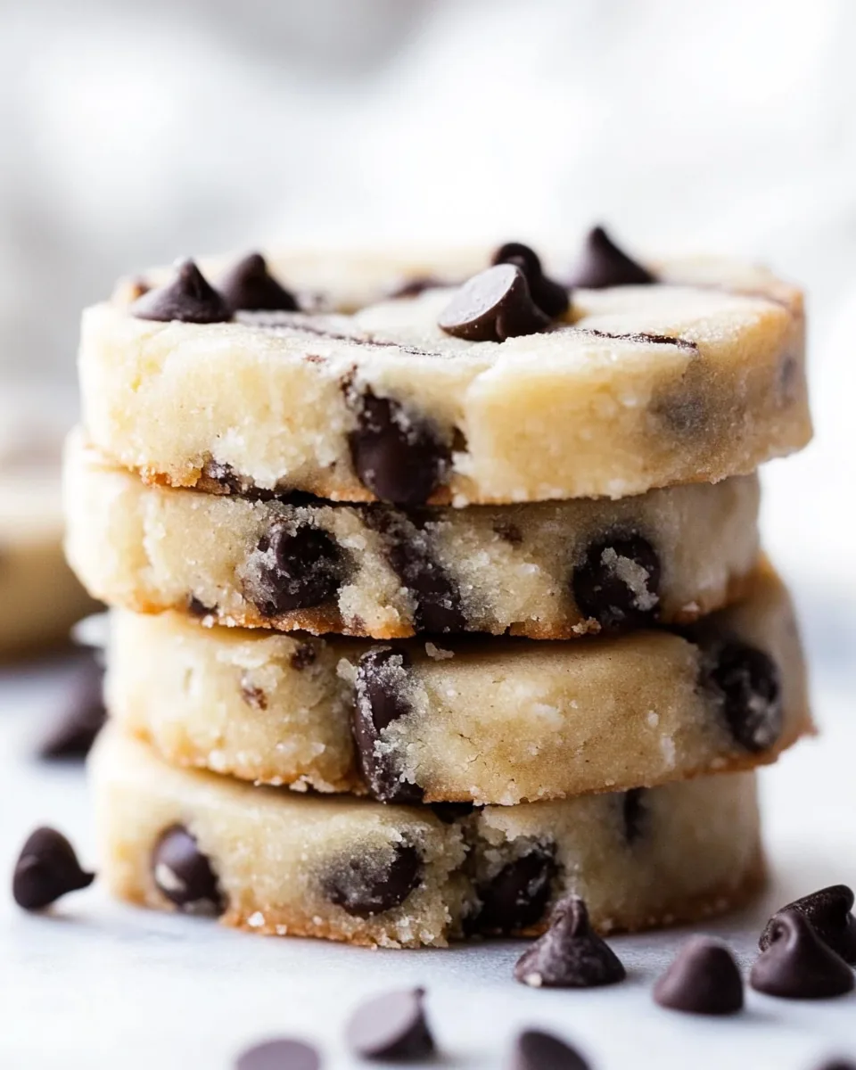 Chocolate Chip Shortbread Cookies