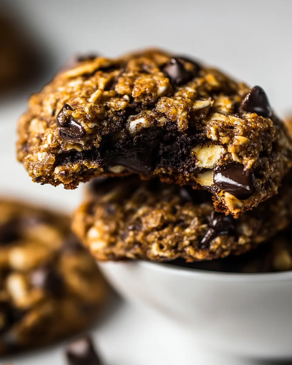 Chocolate Coconut Banana Bread Breakfast Cookies