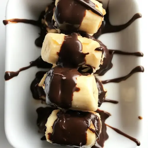 Chocolate Covered Banana Bites