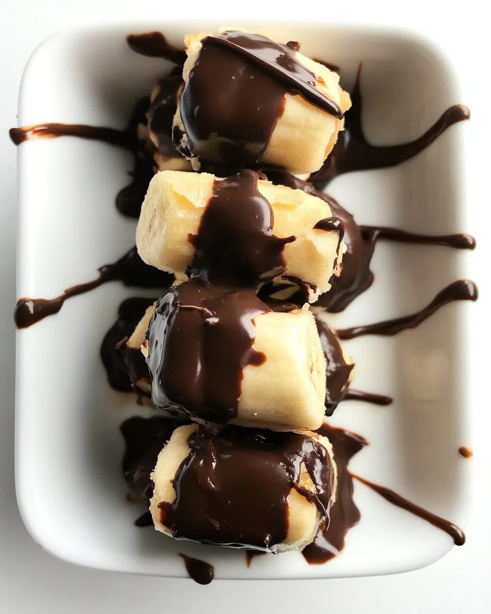 Chocolate Covered Banana Bites
