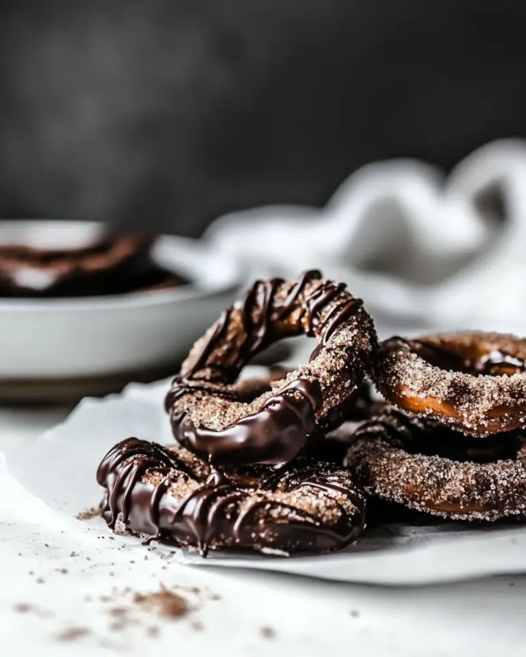Chocolate Covered Cinnamon Sugar Pretzels